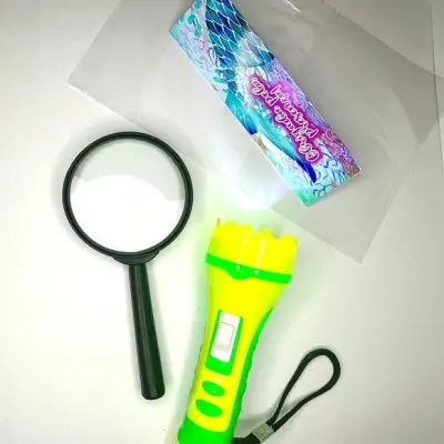 Lupa + Lanterninha Calda de Sereia Personalizada - artesanato de Mi Papelaria Criativa