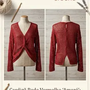 blusa em crochê - artesanato de Joceli Cristina