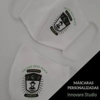 MÁSCARA DE PROTEÇÃO PERSONALIZADA - artesanato de Innovare Studio