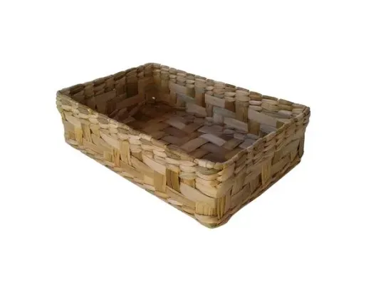 Taboa Cesto Natural 23x15x07 - artesanato de Mundo Urbano