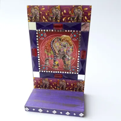 Altar Indiano Roxo - artesanato de Estudio Bananeira