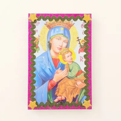 Quadrinho N. S. do Perpétuo Socorro - artesanato de Estudio Bananeira