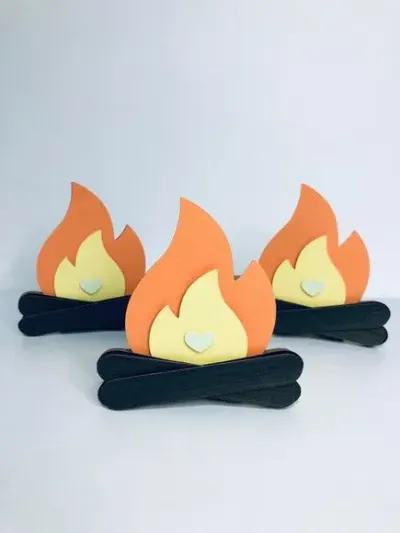 Mini Cachepô Fogueira - artesanato de Fina Essência Papelaria Personalizada