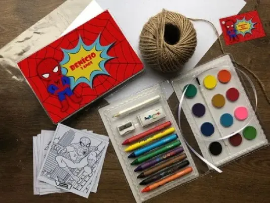 Estojo de Pintura Homem Aranha Personalizado - artesanato de creativitybynina