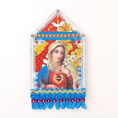 Relicário S. C. de Maria - artesanato de Estudio Bananeira