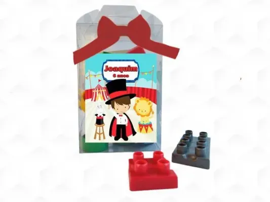 Bloco de Montar Circo Menino Personalizado - artesanato de creativitybynina