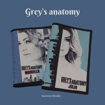 Capa para caderneta de vacinação - Grey's Anatomy - artesanato de Innovare Studio