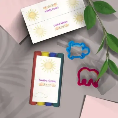 Massinhas + Moldes - Solzinho Personalizada - artesanato de Mi Papelaria Criativa