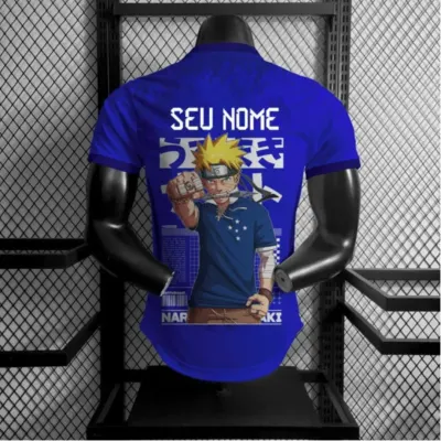 Camisa do Cruzeiro Animes com Seu Nome - artesanato de JD PRINT 3D