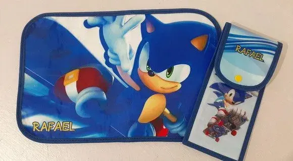 Jogo Americano e Porta Talher Sonic - artesanato de Innovare Studio
