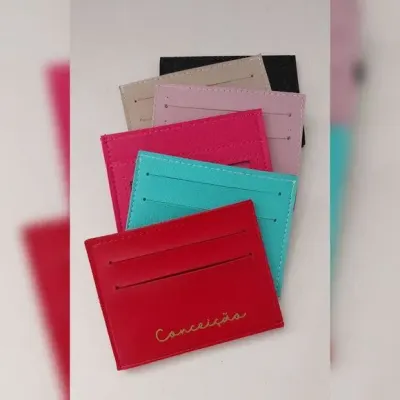 Carteira Slim Porta Cartões - artesanato de Innovare Studio