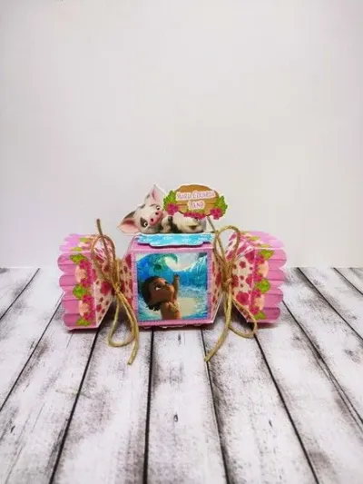 Caixa bala moana baby - artesanato de Fina Essência Papelaria Personalizada