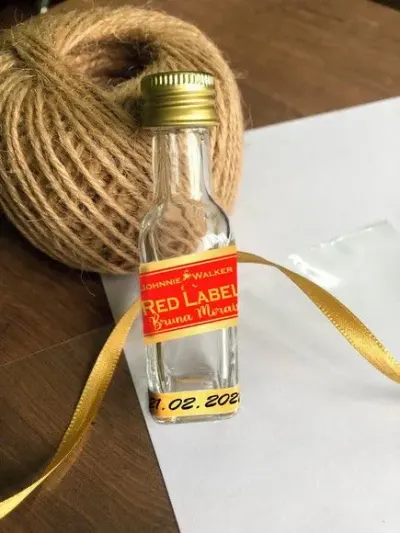 Garrafinha Red Label Personalizada - artesanato de Mi Papelaria Criativa