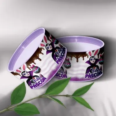 Tubo Lata - Vampirinha Personalizada - artesanato de Mi Papelaria Criativa