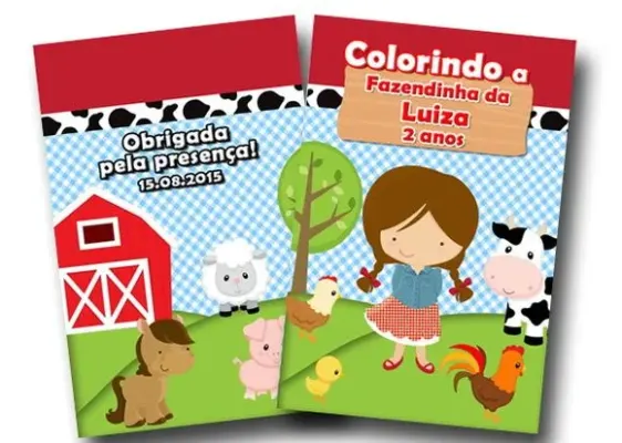 Revista de Colorir Fazendinha 14x10 - artesanato de PAPCRIE