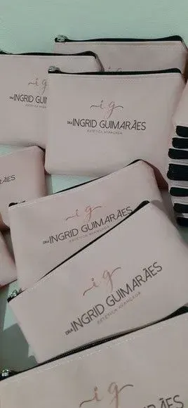 Necessaire personalizada - Logomarca - artesanato de Innovare Studio