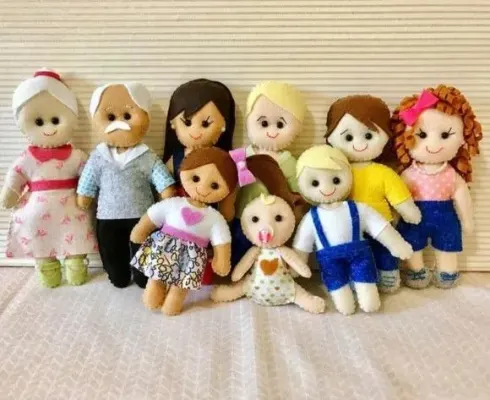 Família Terapêutica Assexuada - artesanato de edeatelier