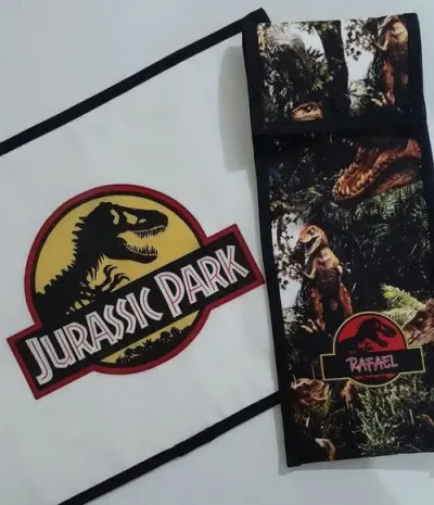 Jogo americano e porta talher Jurassic World - artesanato de Innovare Studio