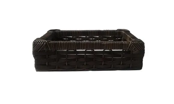 Bandeja Vime Sintético Argila 30x20x08 - artesanato de Mundo Urbano