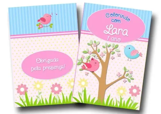 Revista colorir passarinhos 14x10 - artesanato de PAPCRIE
