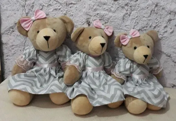 Trio de ursas - artesanato de Ateliê cantinho do bebê