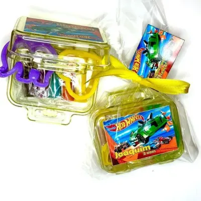 Maletinha Modelar Hotwheels Personalizado - artesanato de Mi Papelaria Criativa