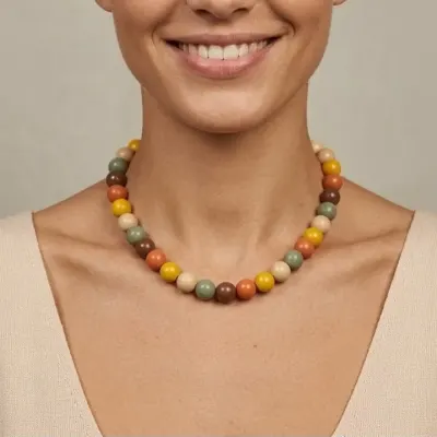 Colar de Bolas - artesanato de Abbracio Bijoux