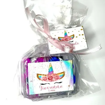 Maletinha Unicórnio Modelar Personalizada - artesanato de Mi Papelaria Criativa