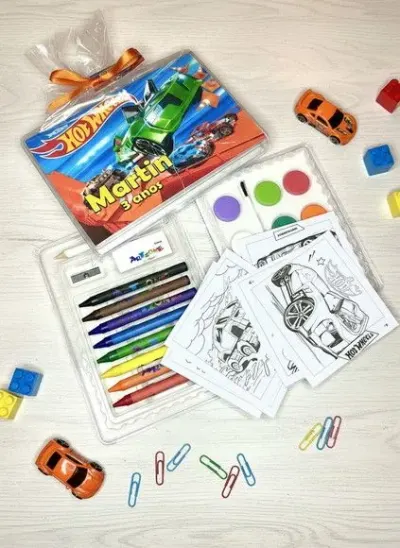 Estojo de Pintura - Hotwheels Personalizado - artesanato de Mi Papelaria Criativa