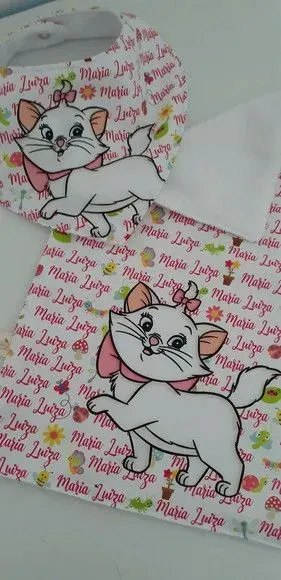 Kit babador e paninhos para bebê - artesanato de Innovare Studio