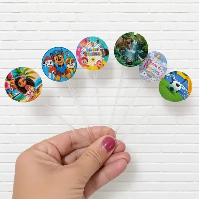 Kit com 50 Tag de docinhos 3cmx3cm - artesanato de MK Personalize