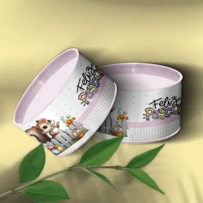 Tubo Lata - Páscoa Personalizada - artesanato de Mi Papelaria Criativa