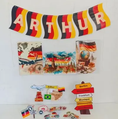 Kit Festa Alemanha Volta ao Mundo - artesanato de PAPCRIE