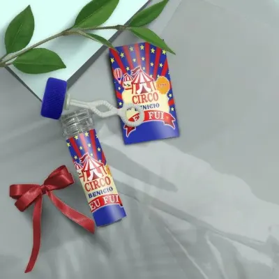 Bolha de Sabão - Circo Personalizado - artesanato de Mi Papelaria Criativa