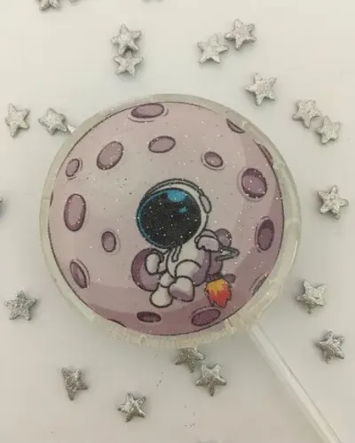 Astronauta 2 - artesanato de Lollipops Cristal