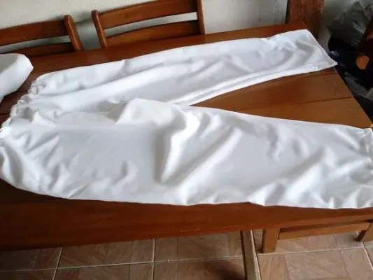 Conjunto masculino branco oxford - artesanato de Ateliê Ofatemi