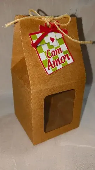 caixa kraft - artesanato de PAPCRIE