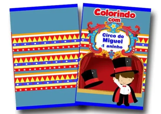 revista colorir circo - artesanato de PAPCRIE