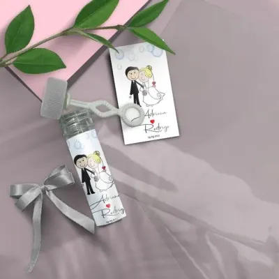 Bolha de Sabão - Casamento Personalizado - artesanato de Mi Papelaria Criativa