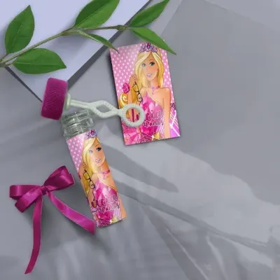 Bolha de Sabão - Barbie Personalizado - artesanato de Mi Papelaria Criativa