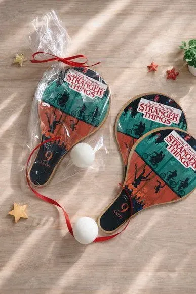 Raquete Ping Pong - Stranger Things - artesanato de Mi Papelaria Criativa