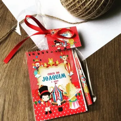 Bloquinho Circo Personalizado - artesanato de Mi Papelaria Criativa