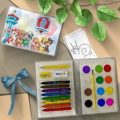 Estojo de Pintura - Patrulha Canina Personalizado - artesanato de Mi Papelaria Criativa