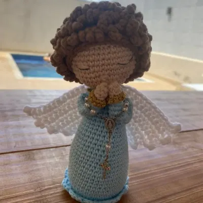 Anjo da guarda em amigurumi - artesanato de Atelie Patty Buonacorsi