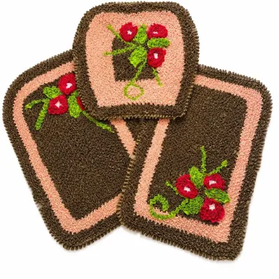 jogo de banheiro frufru - artesanato de Sandra Mara artes e artesanatos