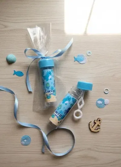 Bolha de Sabão - Fundo do Mar Personalizado - artesanato de Mi Papelaria Criativa