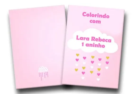 Revistas colorir chuva de amor 14x10 - artesanato de PAPCRIE
