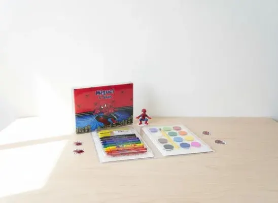 Estojo de Pintura - Homem Aranha Personalizado - artesanato de Mi Papelaria Criativa