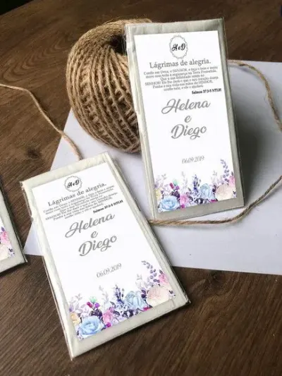 Lagrima de Alegria Personalizada - artesanato de creativitybynina