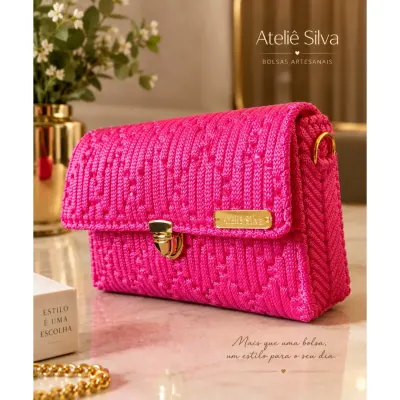 Bolsa Diamante - artesanato de Ateliê Silva